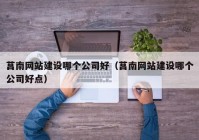 莒南网站建设哪个公司好（莒南网站建设哪个公司好点）