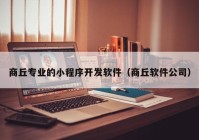 商丘专业的小程序开发软件（商丘软件公司）